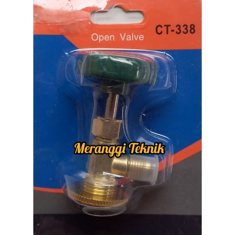 id674 Kran tape / open valve CT 338 drat kecil untuk freon R600