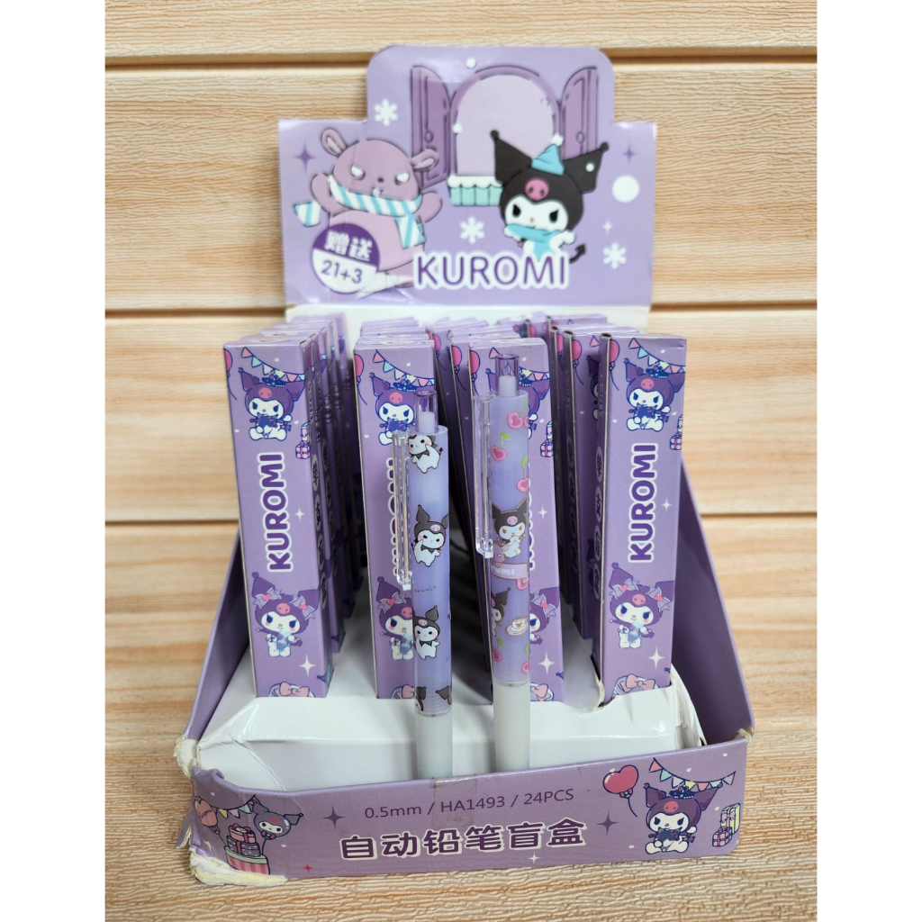 

SET PENSIL MEKANIK BLIND BOX KUROMI HA 1493 1 SET ISI 4