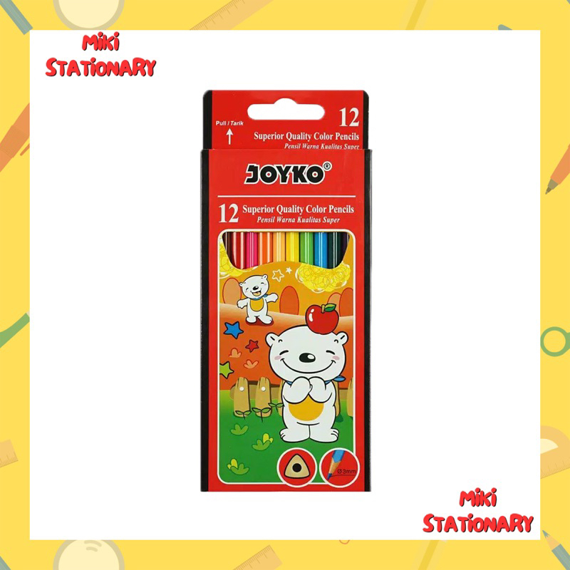 

pensil warna joyko 12 warna