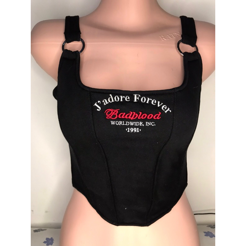 Preloved crop corset bustier