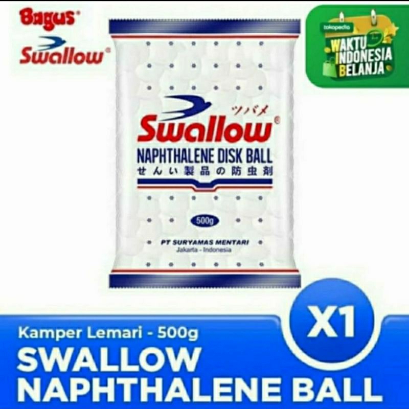 Swallow Naphthalene Ball Kamper Kapur Barus Pengharum Ruangan 500gr