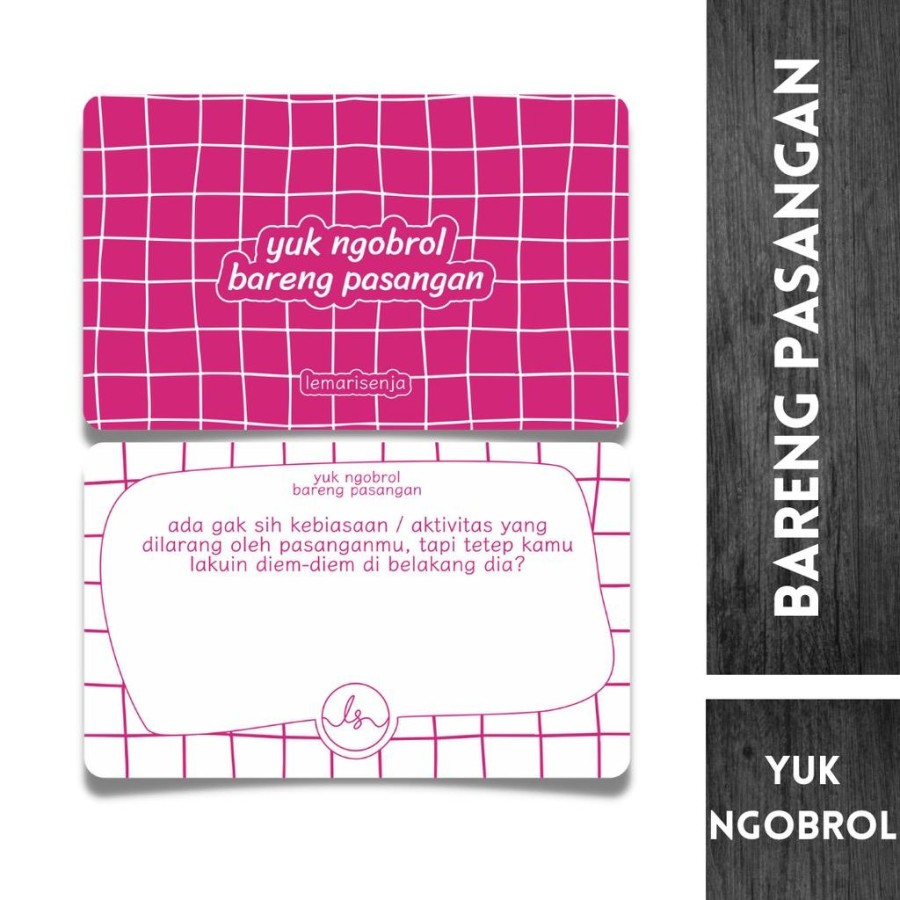 VIOLAKINGDOM Kartu permainan yuk ngobrol dengan pasangan / kartu deeptalk couple