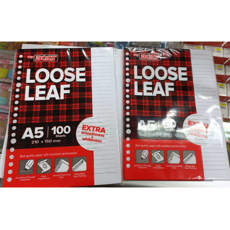 

Isi binder Big Boss A5 , 20 Holes - Garis isi 100&50 Lembar