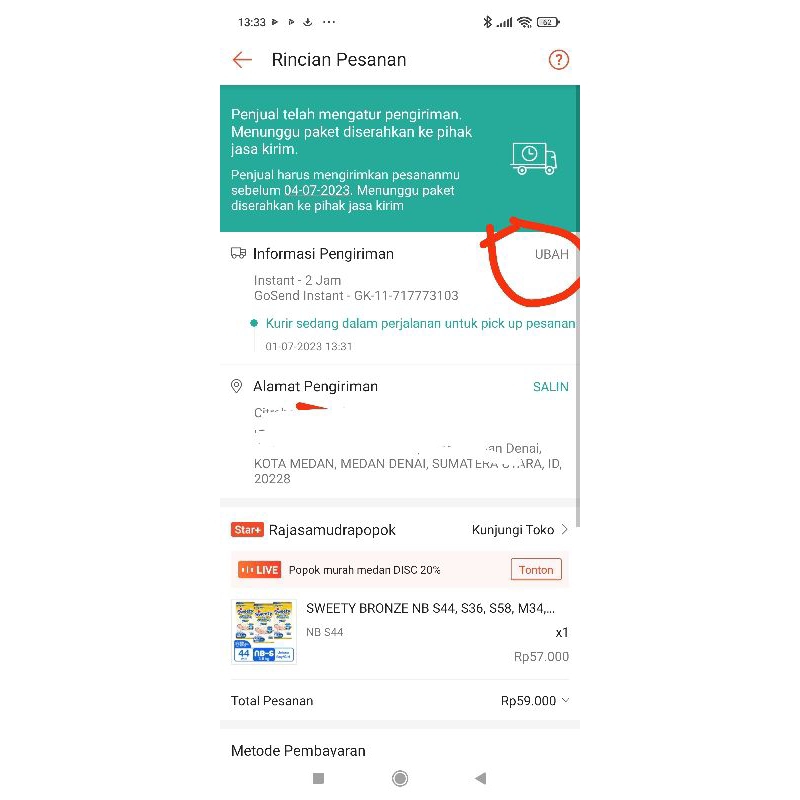 

BUKAN UNTUK DI CHECKOUT!!!!!!!!!! cara ubah ekspedisi
