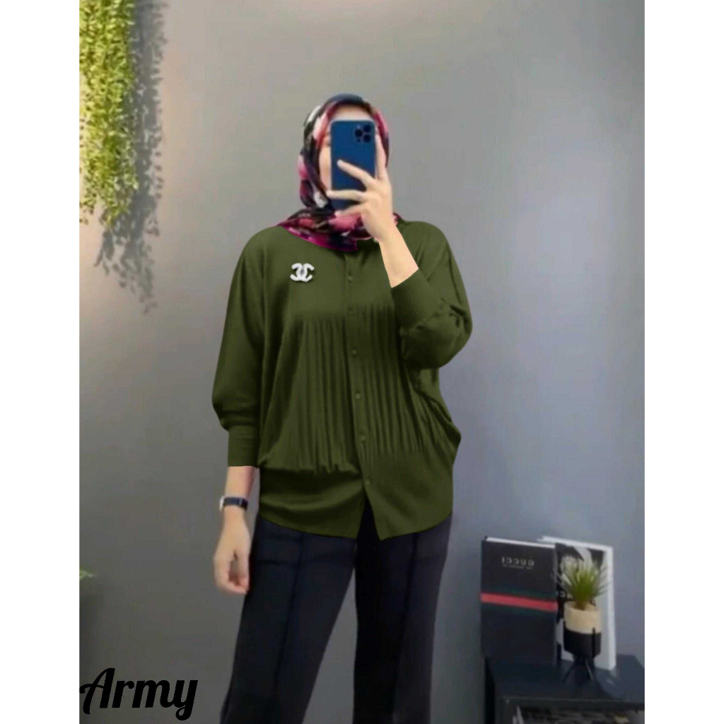 JYACOLECTION-BLOUSE WANITA JUMBO-BLOUSE WANITA MUSLIM-BAJU LENGAN PANJANG-ATASAN WANITA MUSLIM-BLOUS