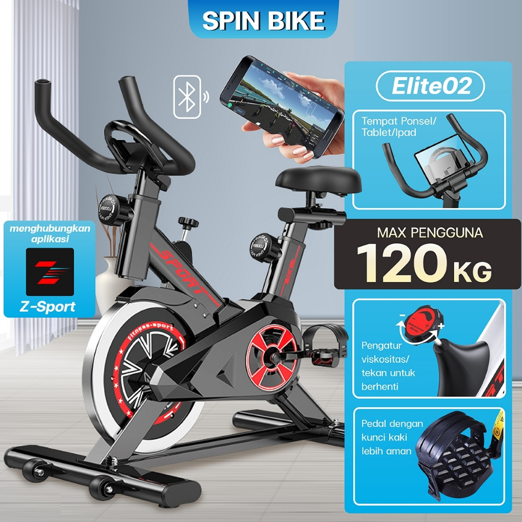 HTD Sport SEPEDA STATIS KUALITAS GYM ALAT OLAH RAGA RUMAHAN SPIN BIKE ELITE/S290/S303/S500