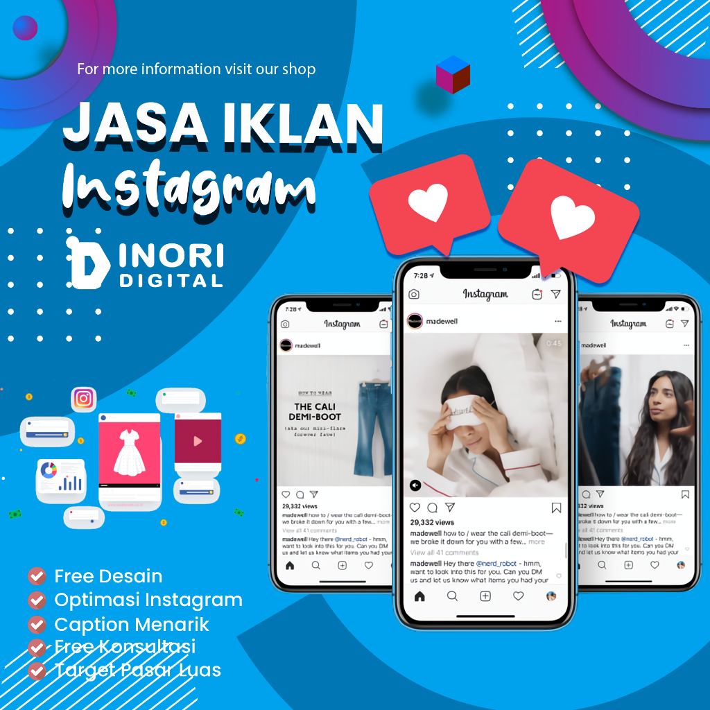 Jasa Iklan Sosmed Facebook/Instagram Lepas Akun