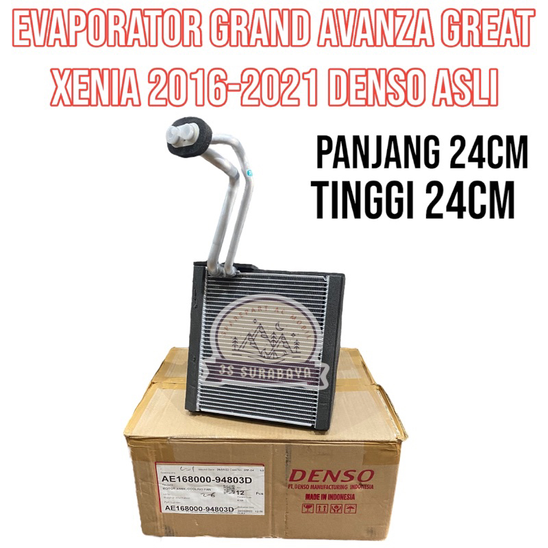Evaporator Cooling Coil Grand Avanza Great Xenia 2016-2021 Denso Asli Ac Mobil