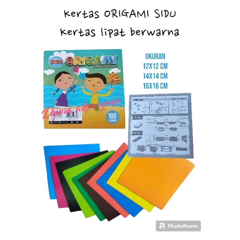 

kertas lipat ORIGAMI SIDU 16x16 cm berwarna warni isi 100 lembar murah mainan anak edukasi bermain sikecil lebih menyenangkan