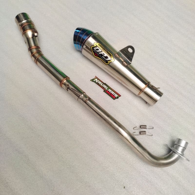 KNALPOT RACING DPJ BLUE NGKER PNP ALL BEBEK SUPRA KHARISMA BLADE JUPITER VEGA ASTREA GRAND REVO