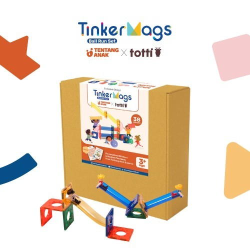 Tinkermags Tentang Anak Edition Ball Run Set 38 Pcs