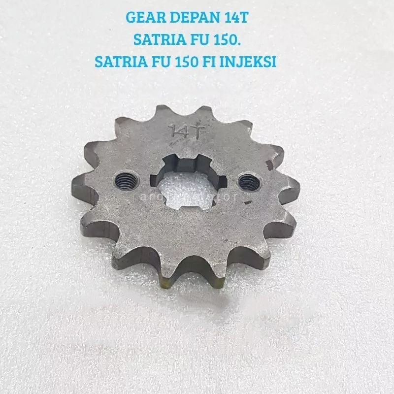 Gear Gir Depan 14T Satria FU 150 Satria FU Ukuran 14T 14 T TEBAL BERKUALITAS