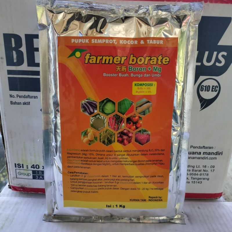Farmer Borate Kemasan 1 kg Pupuk Booster Buah Dan Bunga
