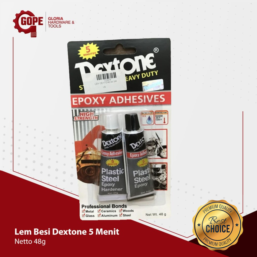 

Lem Dextone Epoxy Lem Besi Logam Kayu Plastik 5 Menit