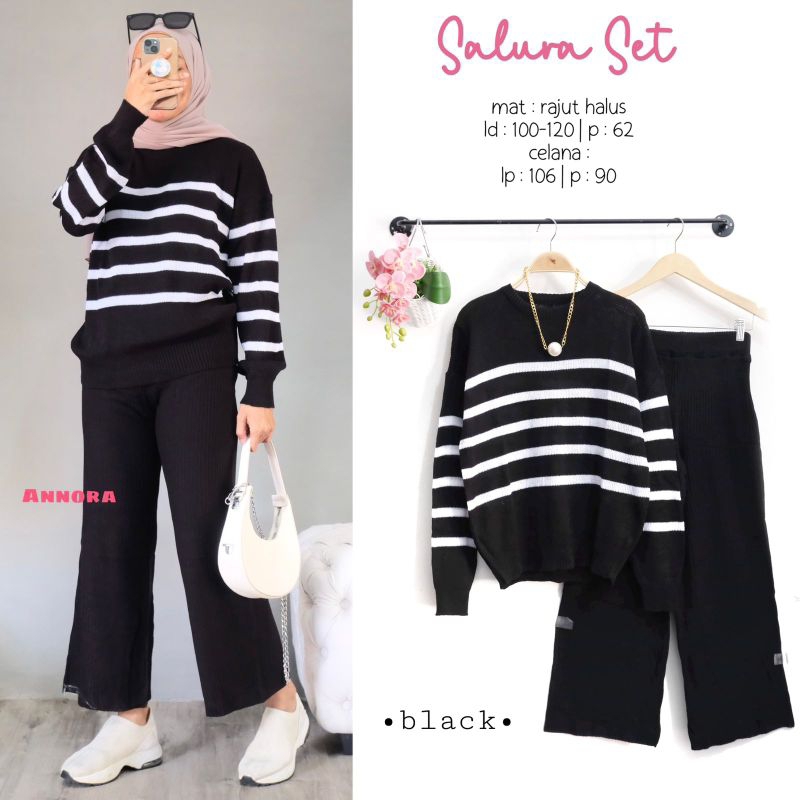 Salura set rajut halus by Annora