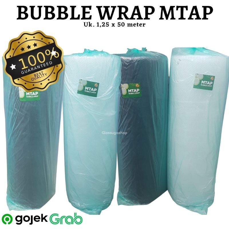 

BUBBLE WRAP MTAP HITAM BENING 1,25 X 50 M 1 Roll MURAH MEDAN GOJEK GRAB rol besar kualitas tebal kuat