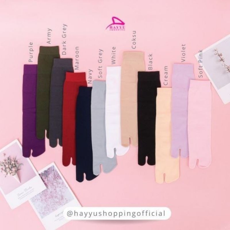 KAOS KAKI POLOS & TAPAK HITAM by Hayyu Shopping Indonesia