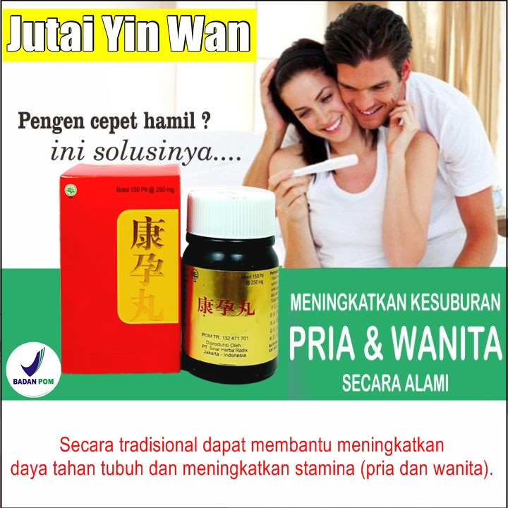 PROMO Jutai Yin Wan Ramuan Herbal Cina Obat Promil Suami Istri Obat Penyubur Kandungan Ampuh