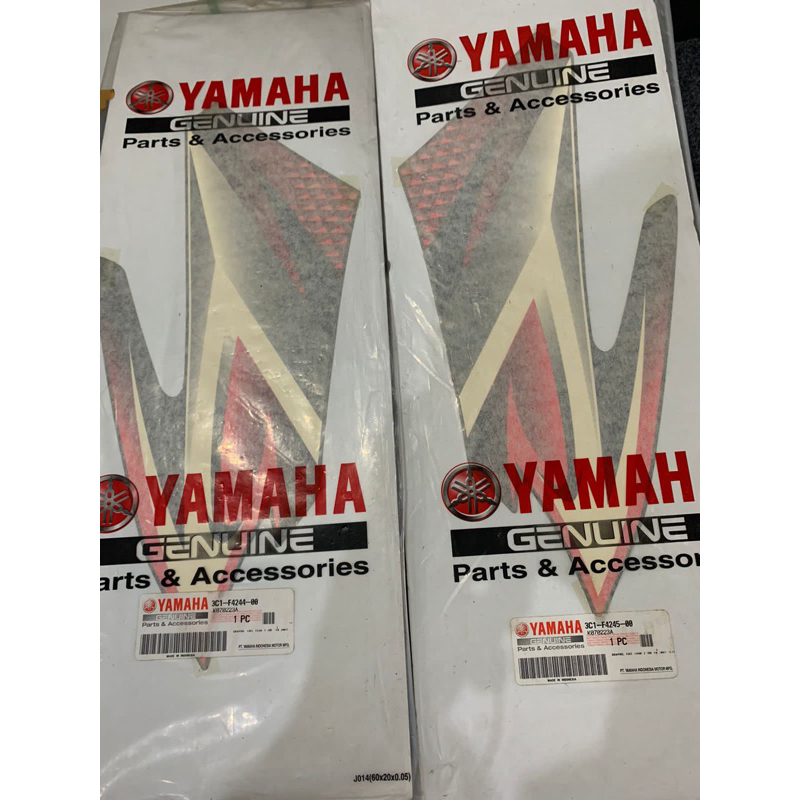 Stiker Striping Polet Tangki Yamaha Vixion Hitam 2007 2008 Original YGP