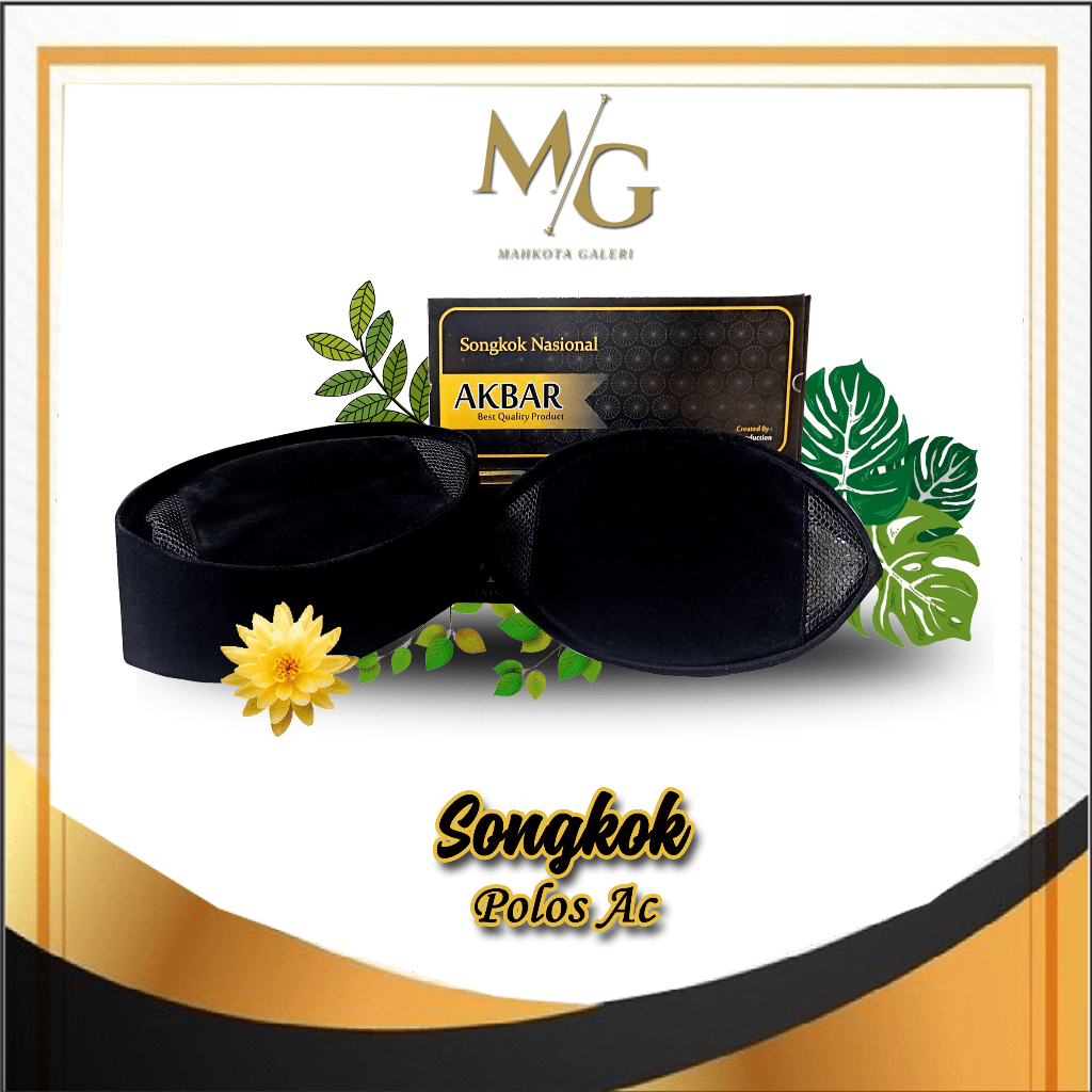Songkok Hitam Polos AC dan non AC/ peci hitam/peci nasional/songkok nasional