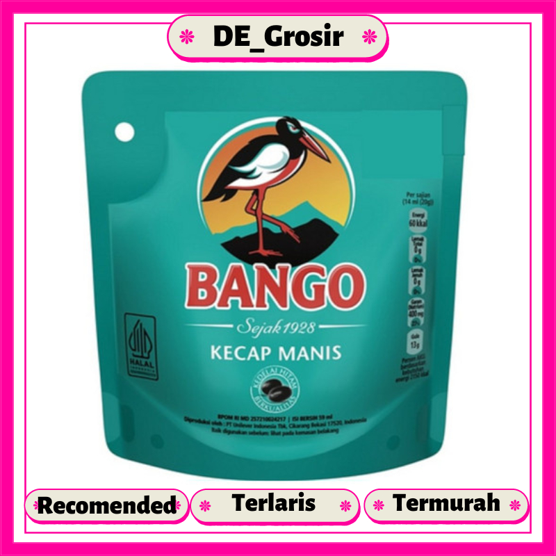 

Bango Kecap Manis Kedelai Hitam Berkualitas Dengan 4 Bahan Alami 59ml Satuan