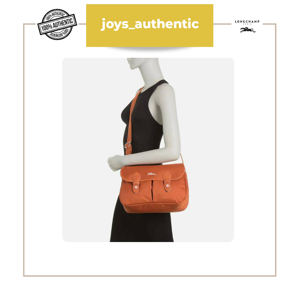 Tas wanita Longchamp le pliage club messenger rust woman bag authentic original