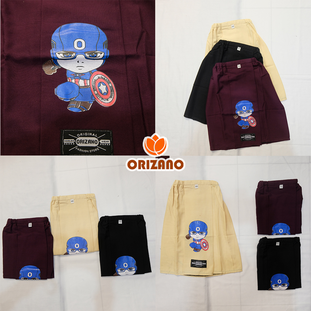 Sarung Anak Instan Bayi Model Rok Motif Karakter Captain
