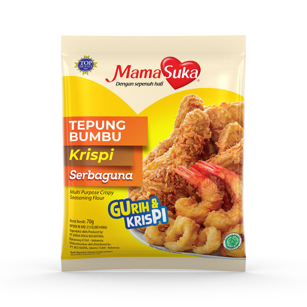 

Mama suka Tepung Bumbu Krispi Serbaguna 900gram / Tepung Krispi Serbaguna 900gram