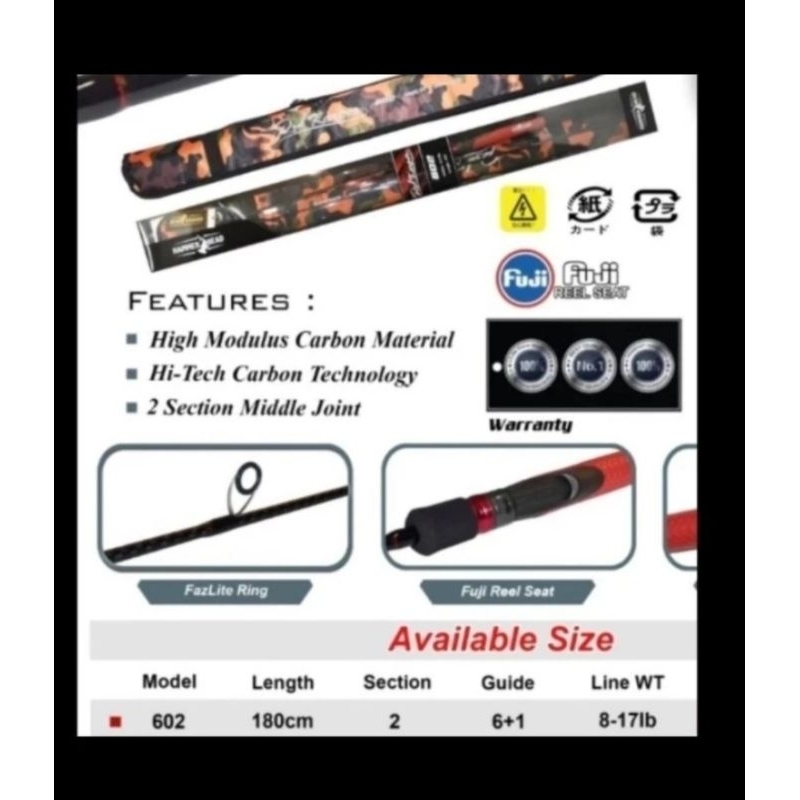 ujung saja joran hammerhead red karper atau cyber shot II costuman hanya ujung saja