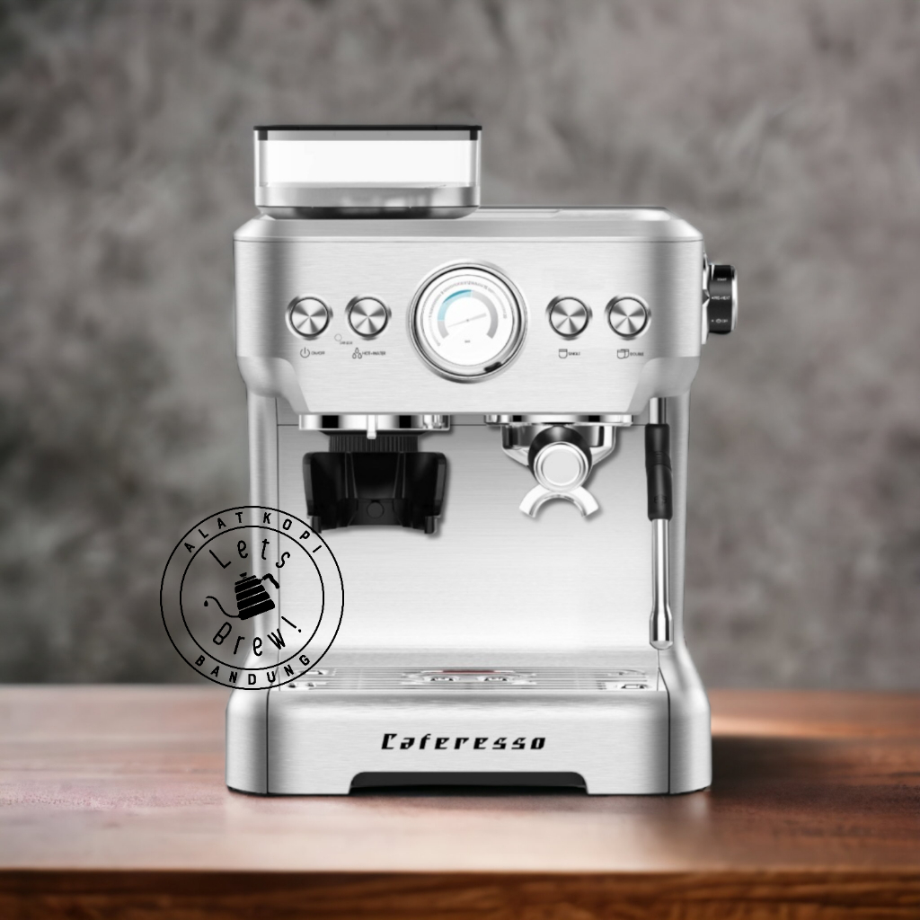 Mesin Espresso + Grinder Caferesso CFR-4000D bisa Brewing dan Steam Bersamaan