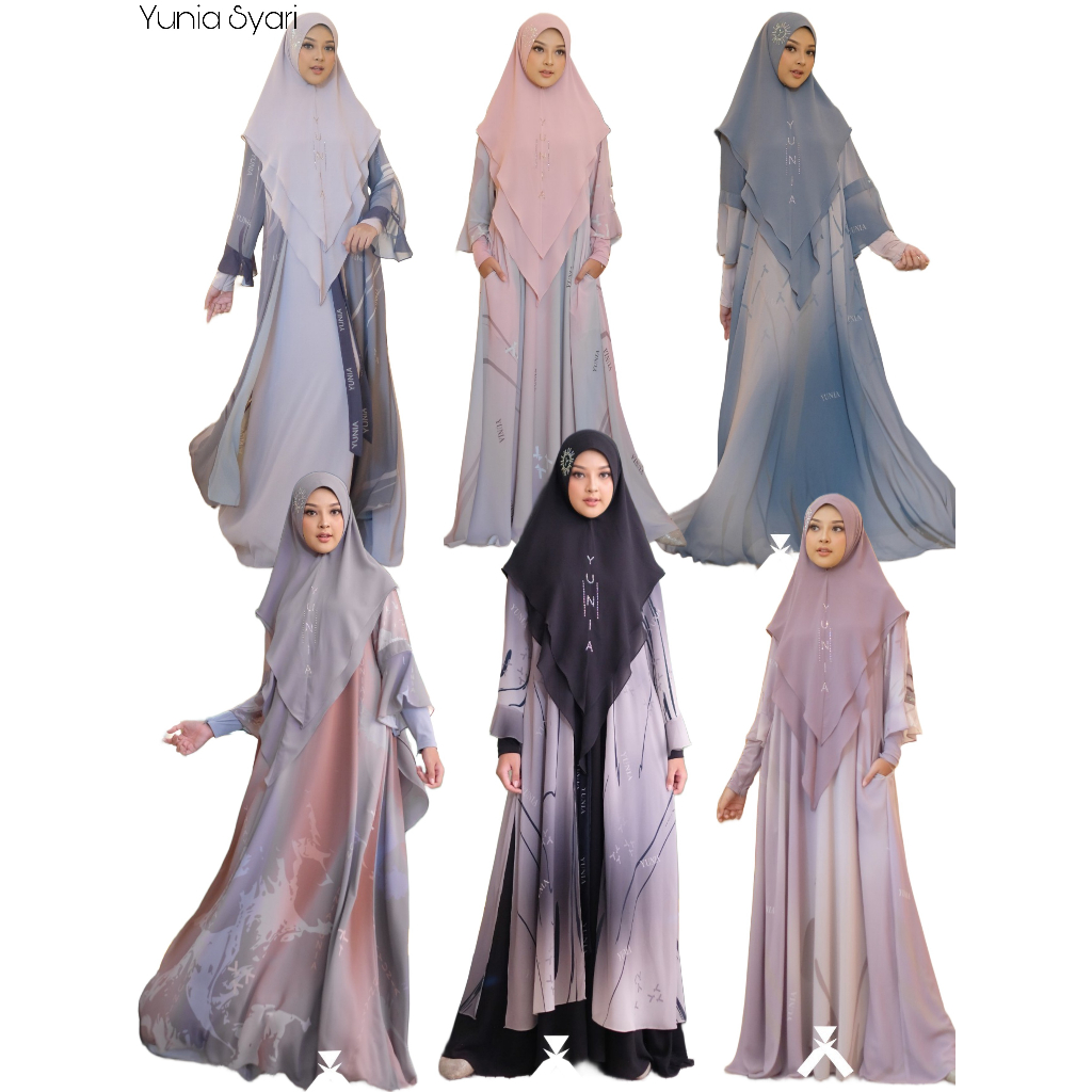 YUNIA SYARI I HAIRA SERIES I BAJU SET SYARI