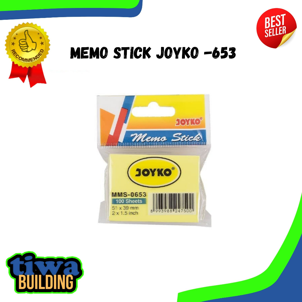 

MEMO STICK JOYKO / STICKY NOTES / KERTAS MEMO TEMPEL/ MEMO PEREKAT / PEMBATAS BUKU TERSEDIA BERBAGAI UKURAN