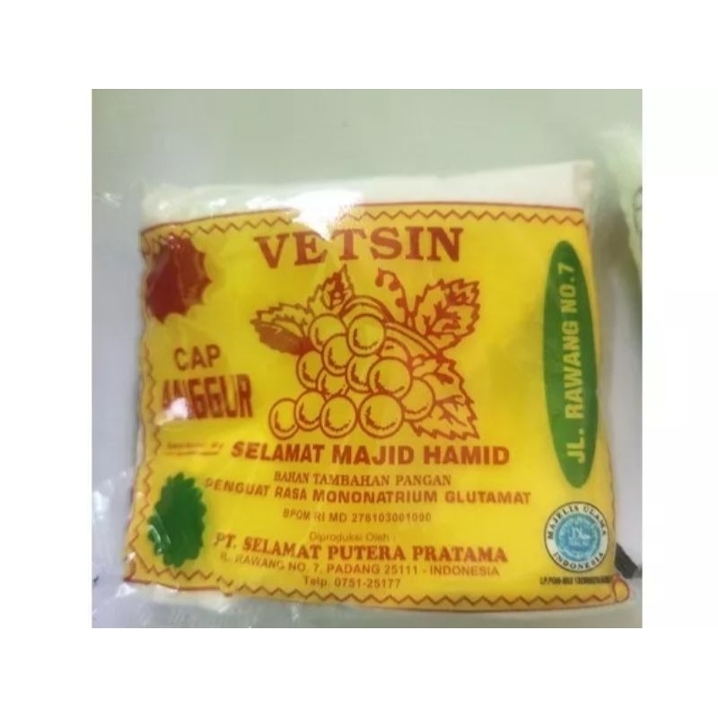 

penyedap rasa VETSIN CAP ANGGUR 50 GRAM