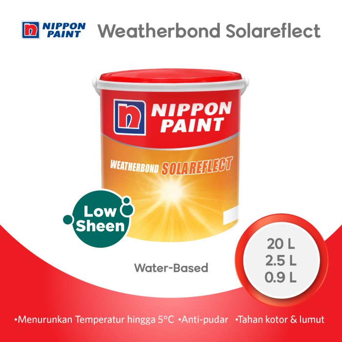 [0,9 LITER] CAT TEMBOK EKSTERIOR NIPPON PAINT WEATHERBOND SOLAREFLECT