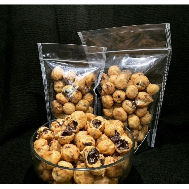 

SUS KERING ISIAN COKLAT 250 GR - Soes Coklat Kiloan