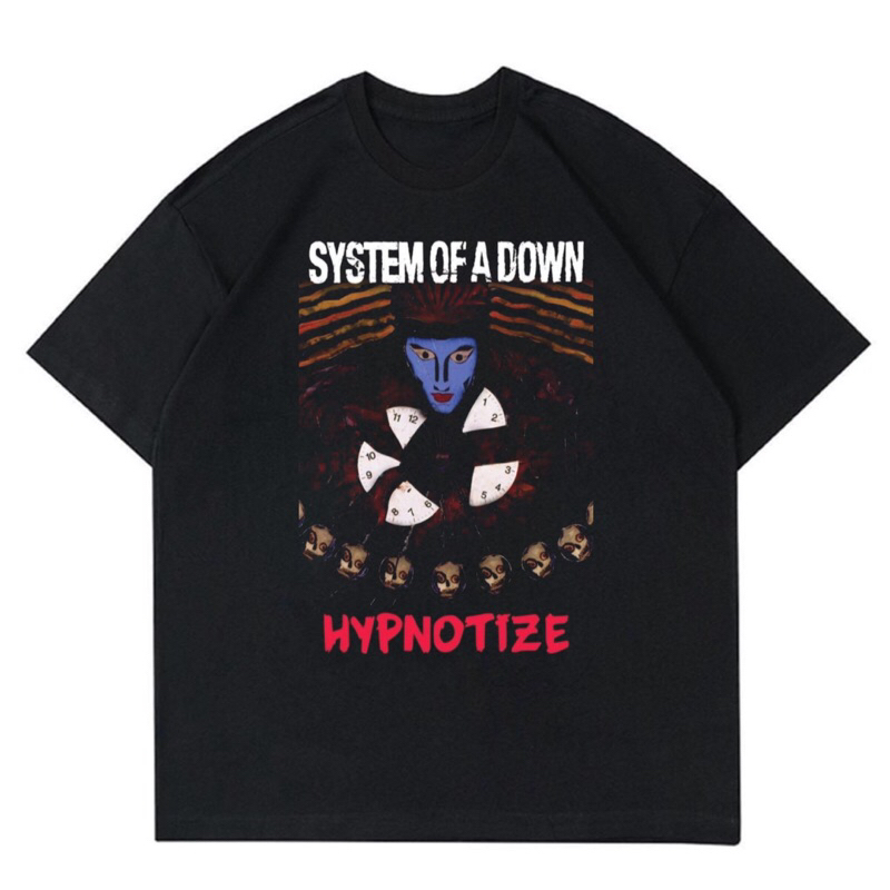 KAOS BAND SYSTEM OF A DOWN - HYPNOTIZE | T-SHIRT BAND SYSTEM OF A DOWN VINTAGE | BAJU SYSTEM OF A DO