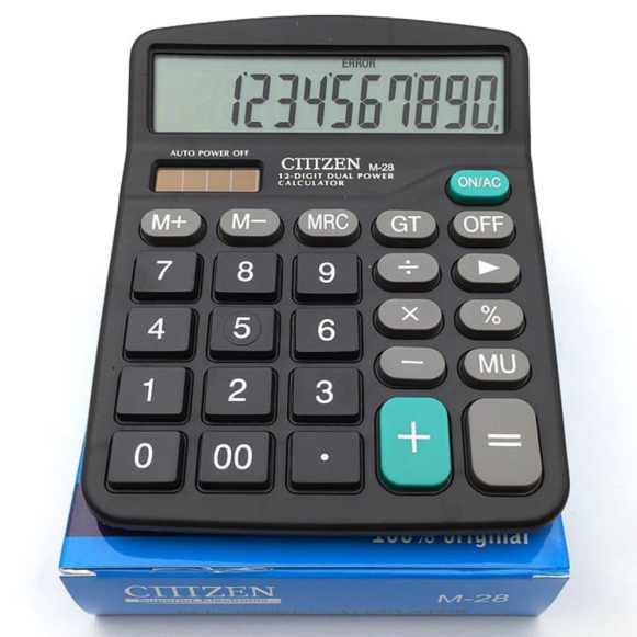 

Jual Citijen Kalkulator 12 Digit Elektronik - M28 calculator Limited