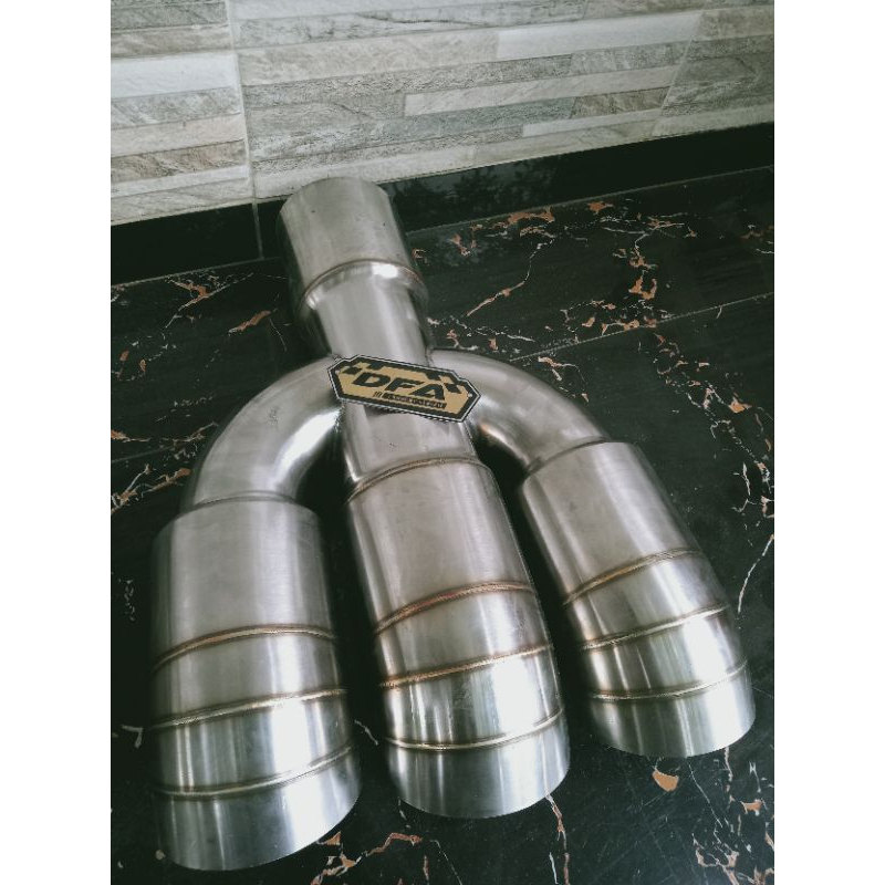 Knalpot Big Bus Cabang 3 Suara standar