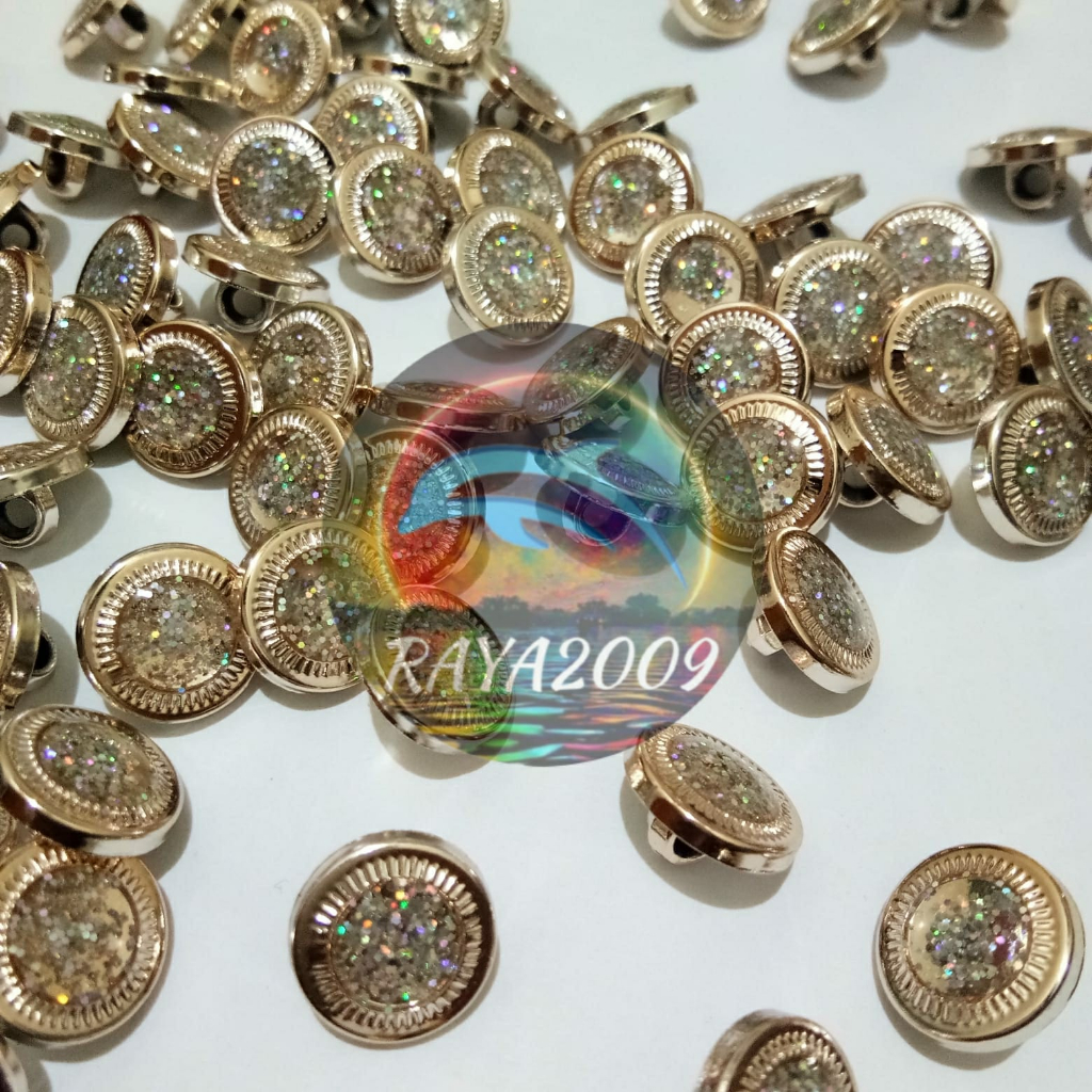 RcWL Isi 400 Pcs Kancing Baju Gliter BR 212 ( Grosir )