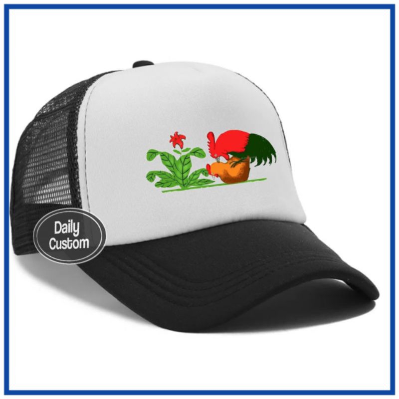 TOPI TRUCKER JARING BISBOL PREMIUM/TOPI KEREN COWOK CEWEK TOPI LUCU MOTIF AYAM KAWIN MANGKOK AYAM