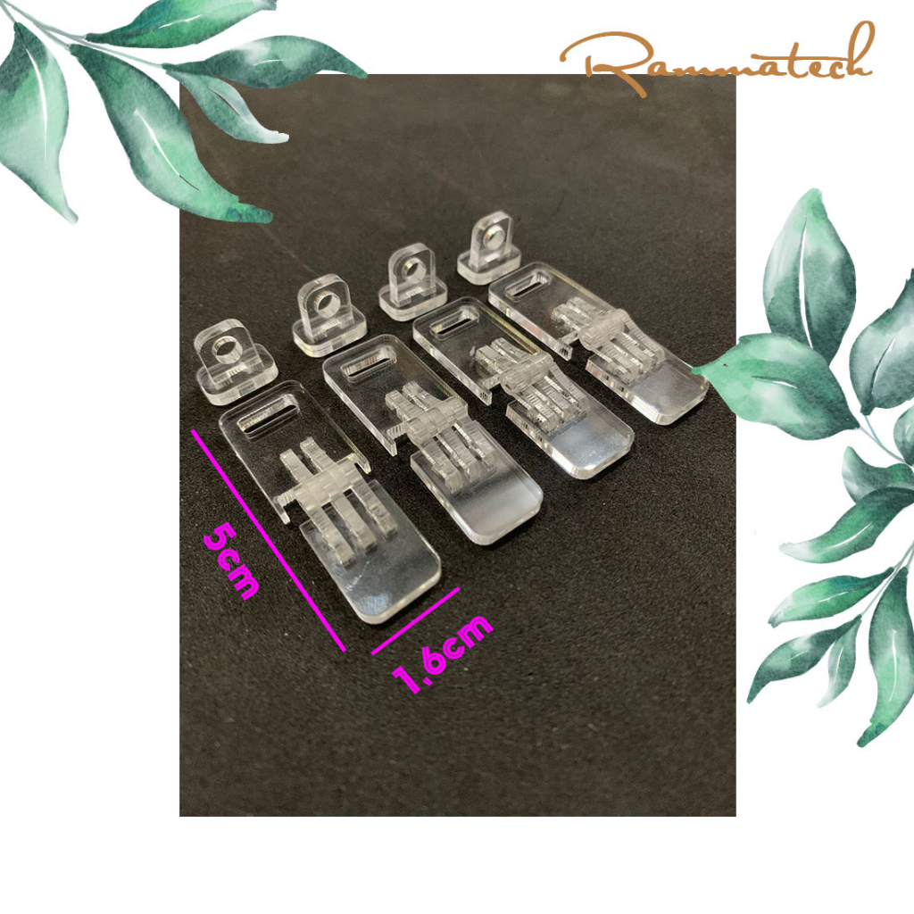 Kunci gembok akrilik bening engsel overpal Bening bukan pabrikan