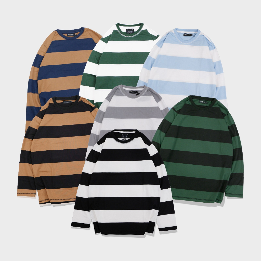 Kaos Salur Lengan Panjang // pria dan wanita