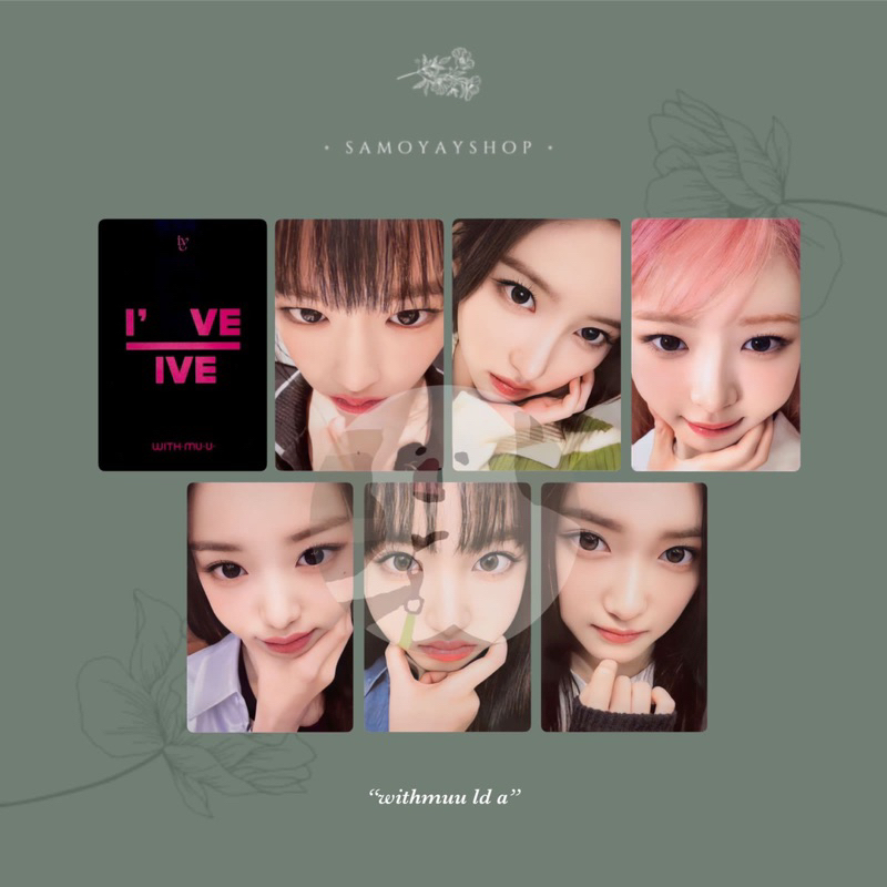 Photocard Ive Unofficial I've Pre-Order Benefit Pob Withmuu Lucky Draw Ld Yujin Gaeul Rei Wonyoung L