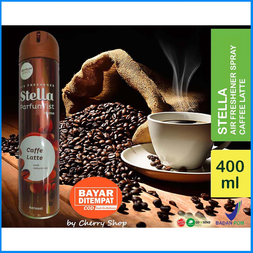 [LUAR PULAU WAJIB KARGO] [400ML] [SPRAY] [BPOM] STELLA AIR FRESHENER AROMA KOPI COFFEE | PENGHARUM R