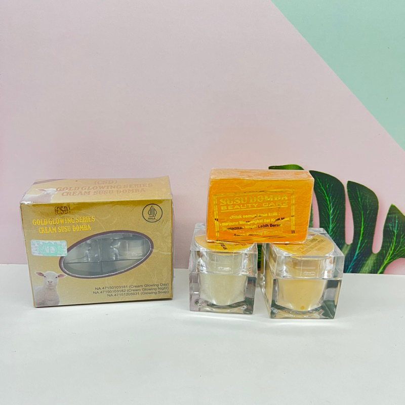 PAKET CREAM SUSU DOMBA CSD MDS GOLD GLOWING SERIES