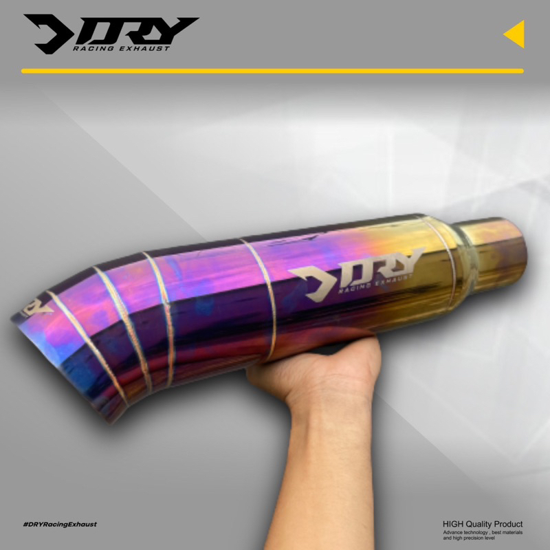 Knalpot Diesel DRY Racing Exhaust Purple Stainless