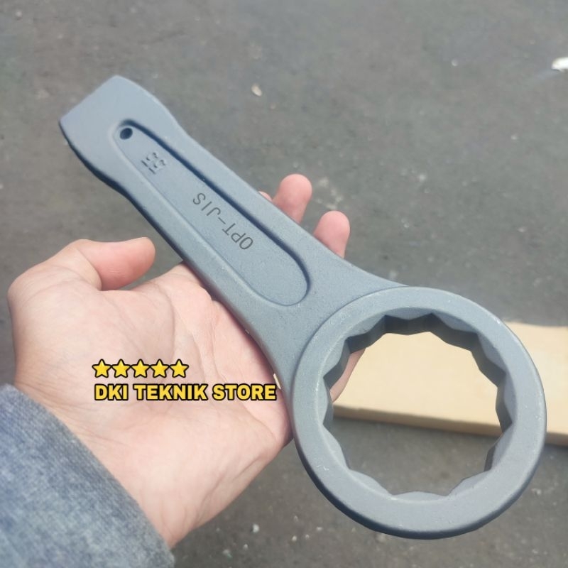 Kunci Ring Pukul 55 Mm OPT Kunci Ring Ketok Alat Pembuka Pengencang Baut