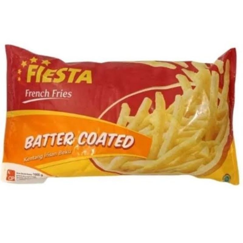 

Fiesta Kentang Goreng Shoestring French Fries Batter Coated 1kg