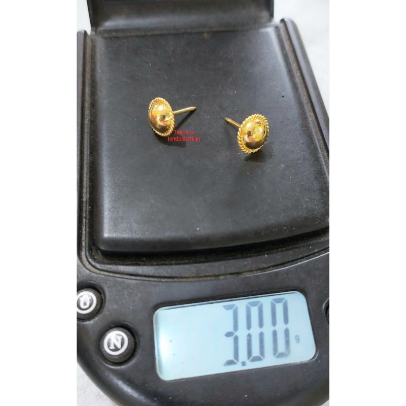 anting kerabu 3gr Mas asli LM 24K