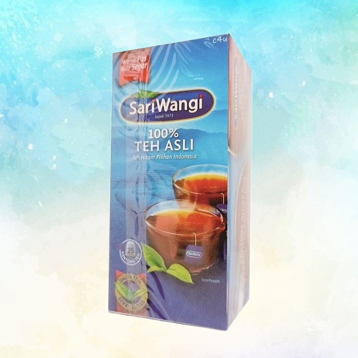 

SARIWANGI Teh Celup Asli - 1 Pack isi 25 Kantong | Minuman Tea Original Instan Instant Kemasan Siap Seduh Minum